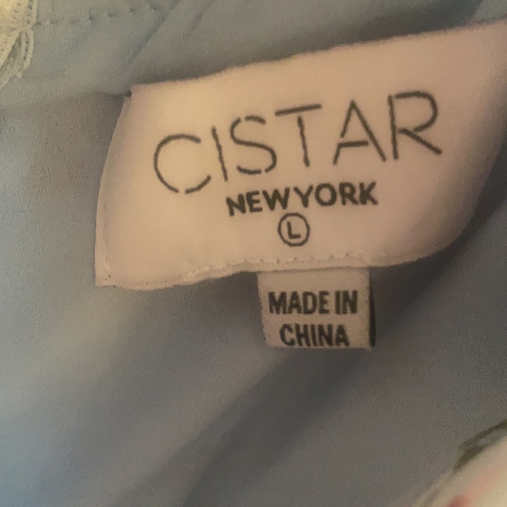 Cistar New York Floral-Print Ruffle Long Slv Dress - Picture 4 of 5